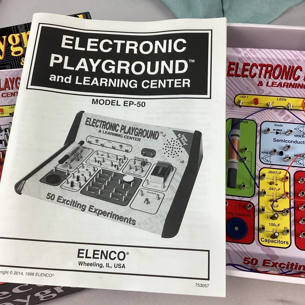 Elenco Electronic Playground Learning Center 50 Experiments Model EP-50 STEM Kit